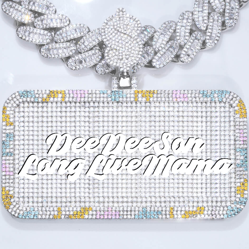 CUSTOM LETTER NECKLACE 3D COLORFUL SQUARE