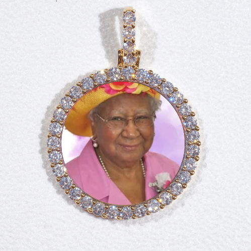 3D CIRCLE CUSTOM PICTURE PENDANT SMALL SIZE