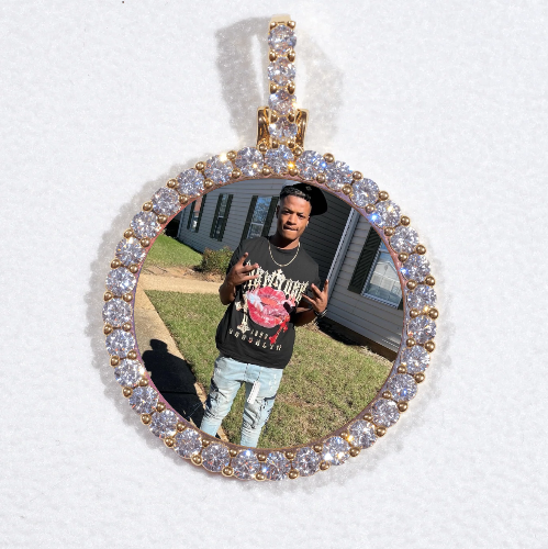 3D CIRCLE CUSTOM PICTURE PENDANT SMALL SIZE