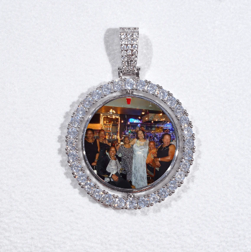 3D Spinning 2-Faced Custom Picture Pendant