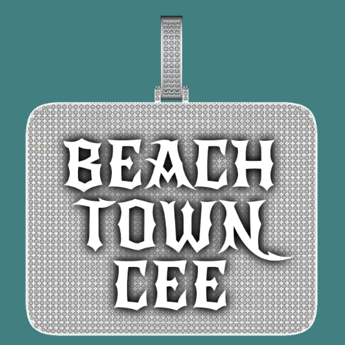 CUSTOM LETTER NECKLACE 3D BIG SQUARE