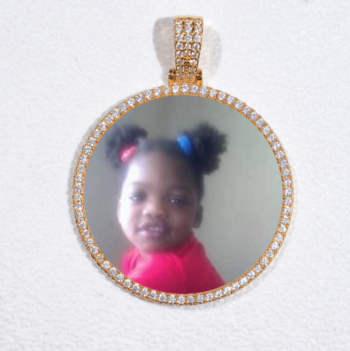 MEDIUM 3D CIRCLE CUSTOM PICTURE PENDANT