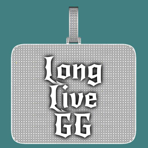 CUSTOM LETTER NECKLACE 3D BIG SQUARE