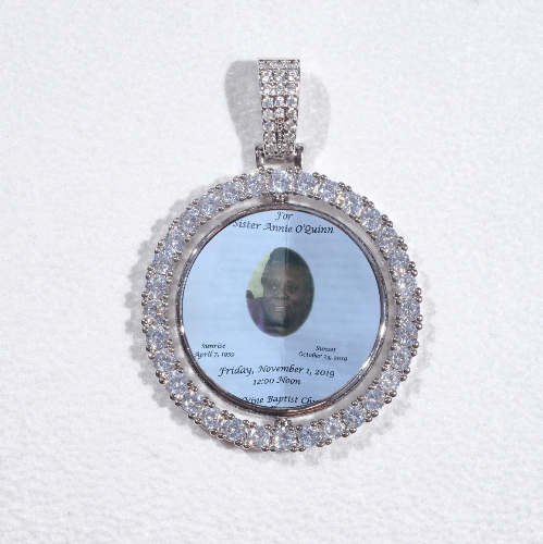 3D Spinning 2-Faced Custom Picture Pendant
