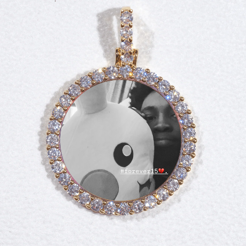 3D CIRCLE CUSTOM PICTURE PENDANT SMALL SIZE