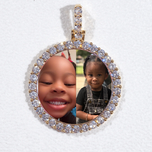 3D CIRCLE CUSTOM PICTURE PENDANT SMALL SIZE