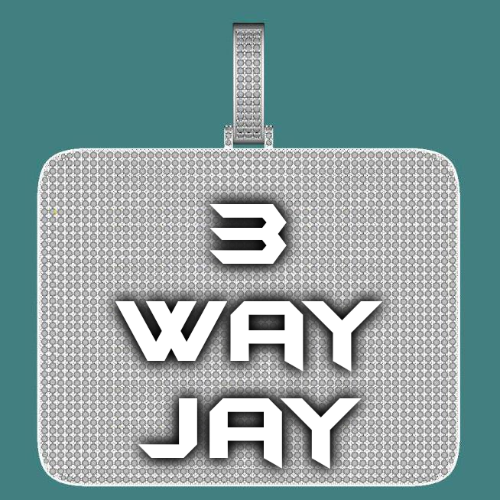 CUSTOM LETTER NECKLACE 3D BIG SQUARE