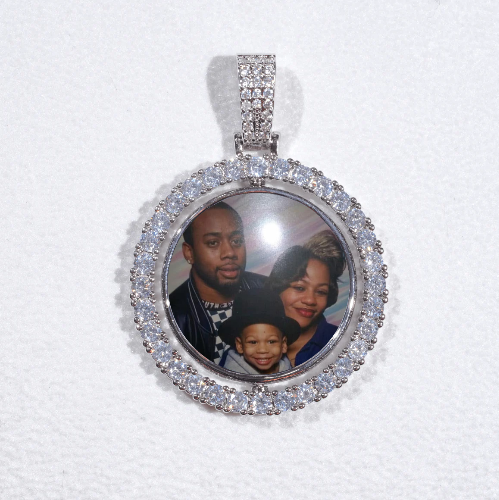 3D Spinning 2-Faced Custom Picture Pendant