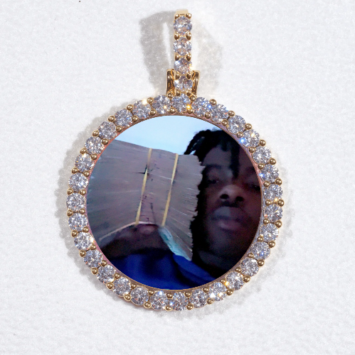 3D CIRCLE CUSTOM PICTURE PENDANT SMALL SIZE