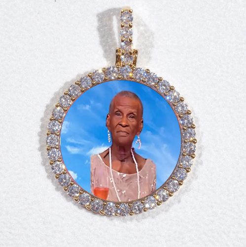 3D CIRCLE CUSTOM PICTURE PENDANT SMALL SIZE