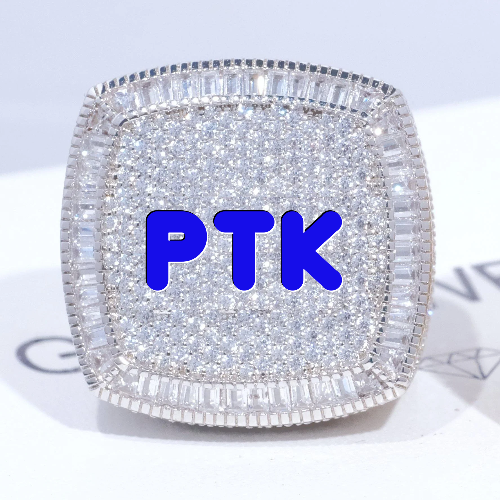 CUSTOM LETTER 3D ICED RING