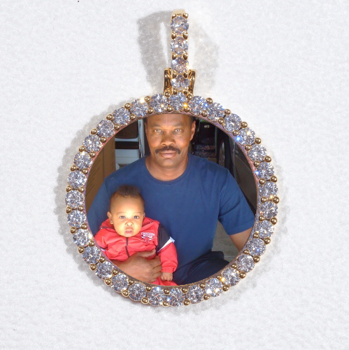 3D CIRCLE CUSTOM PICTURE PENDANT SMALL SIZE