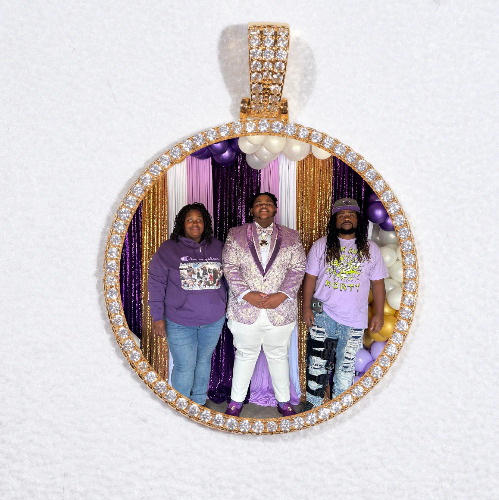 MEDIUM 3D CIRCLE CUSTOM PICTURE PENDANT