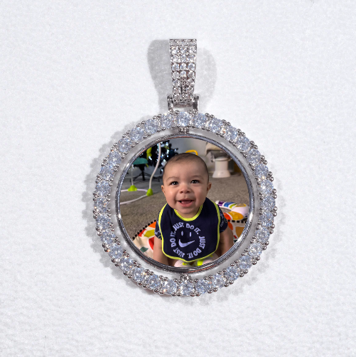 3D Spinning 2-Faced Custom Picture Pendant