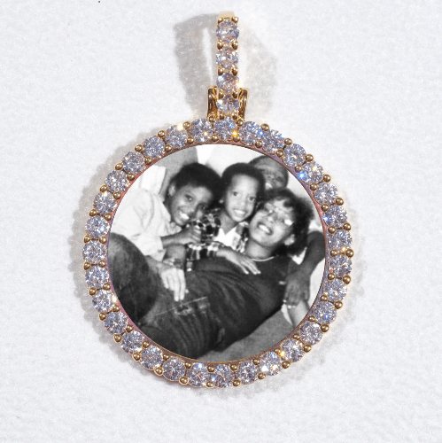 3D CIRCLE CUSTOM PICTURE PENDANT SMALL SIZE
