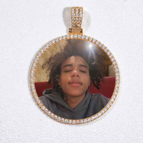 MEDIUM 3D CIRCLE CUSTOM PICTURE PENDANT