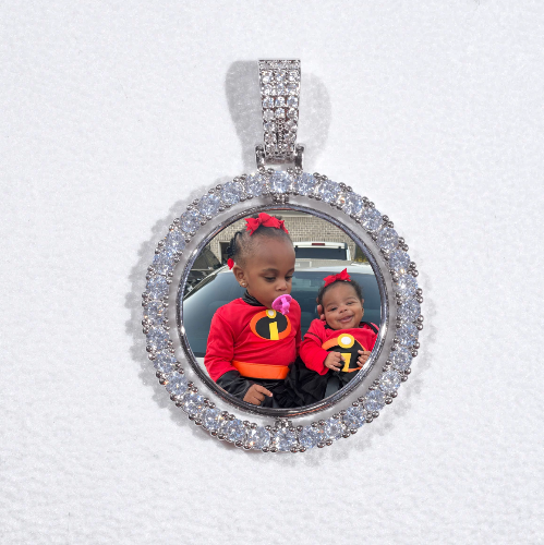 3D Spinning 2-Faced Custom Picture Pendant