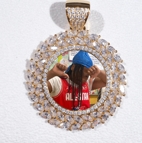 Large 3D Wheat Ear Custom Picture Pendant