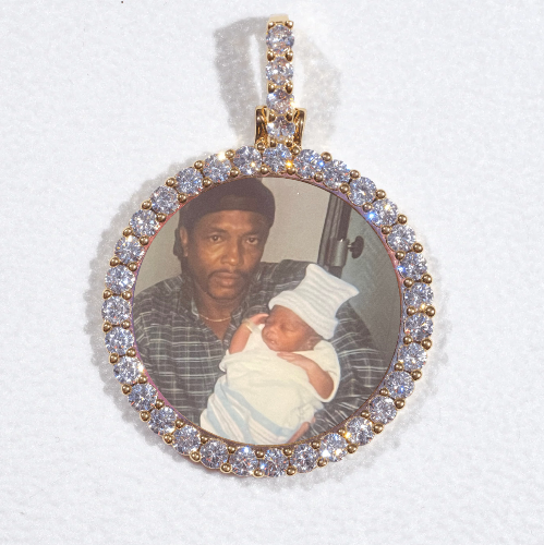3D CIRCLE CUSTOM PICTURE PENDANT SMALL SIZE