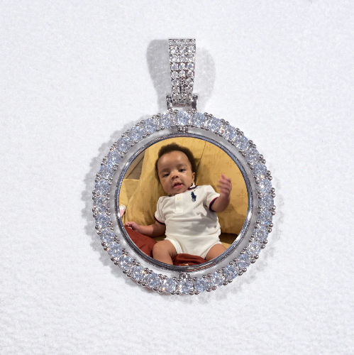 3D Spinning 2-Faced Custom Picture Pendant
