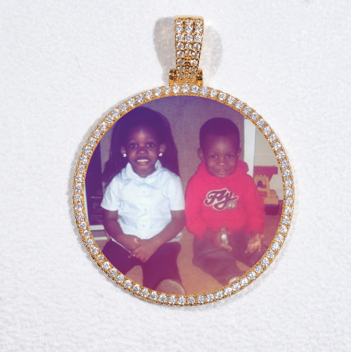 MEDIUM 3D CIRCLE CUSTOM PICTURE PENDANT