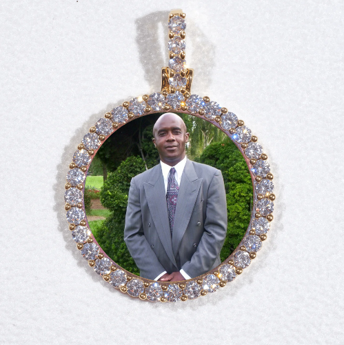 3D CIRCLE CUSTOM PICTURE PENDANT SMALL SIZE