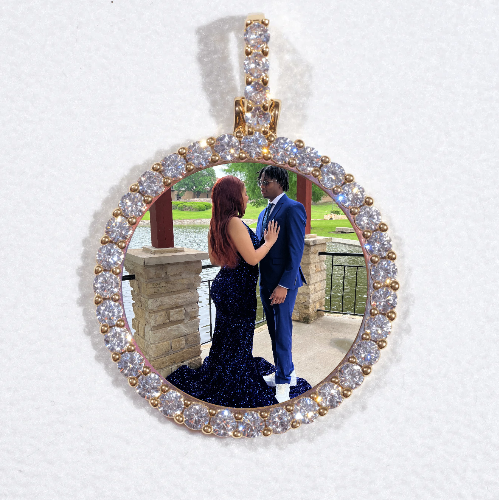 3D CIRCLE CUSTOM PICTURE PENDANT SMALL SIZE
