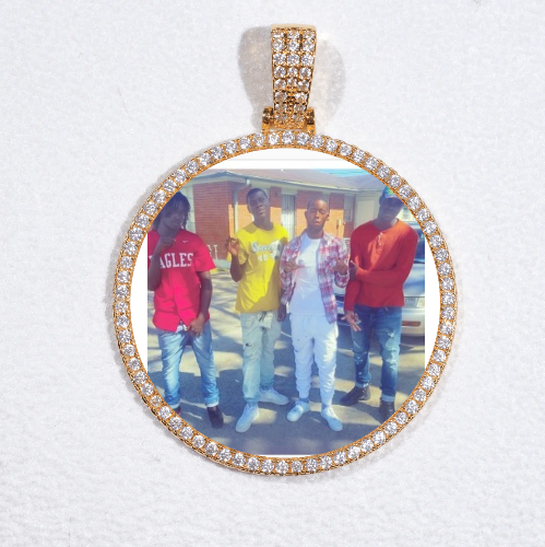 MEDIUM 3D CIRCLE CUSTOM PICTURE PENDANT