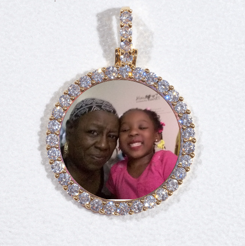 3D CIRCLE CUSTOM PICTURE PENDANT SMALL SIZE