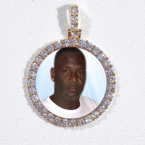 3D CIRCLE CUSTOM PICTURE PENDANT SMALL SIZE
