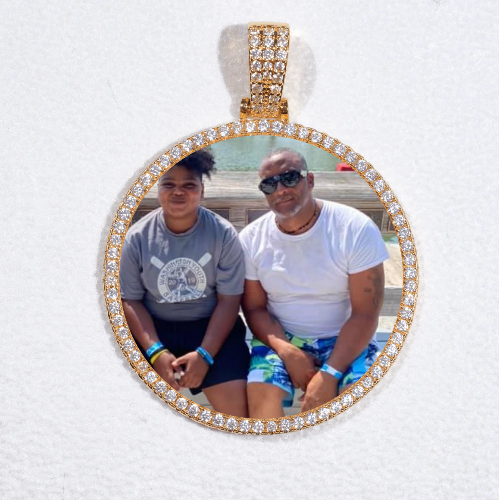 MEDIUM 3D CIRCLE CUSTOM PICTURE PENDANT
