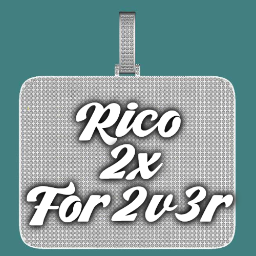 CUSTOM LETTER NECKLACE 3D BIG SQUARE