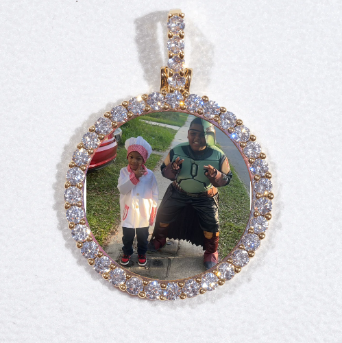 3D CIRCLE CUSTOM PICTURE PENDANT SMALL SIZE
