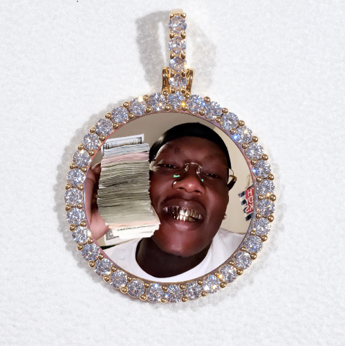 3D CIRCLE CUSTOM PICTURE PENDANT SMALL SIZE