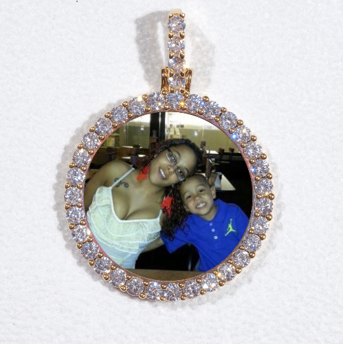3D CIRCLE CUSTOM PICTURE PENDANT SMALL SIZE