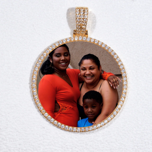 MEDIUM 3D CIRCLE CUSTOM PICTURE PENDANT