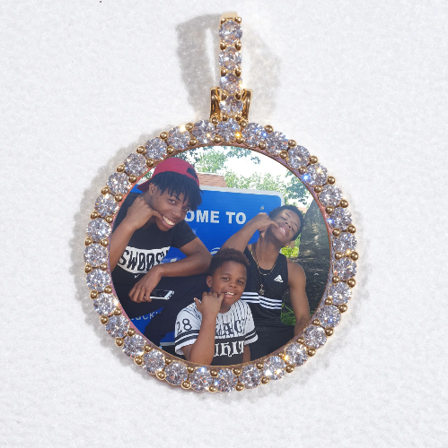 3D CIRCLE CUSTOM PICTURE PENDANT SMALL SIZE
