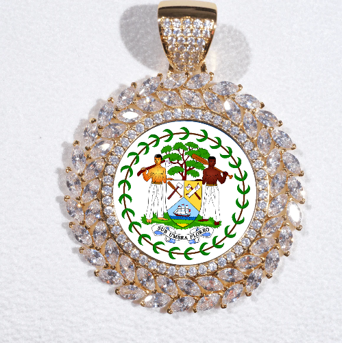 Large 3D Wheat Ear Custom Picture Pendant