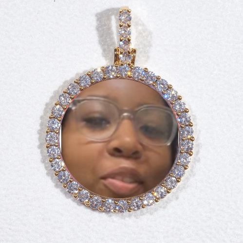 3D CIRCLE CUSTOM PICTURE PENDANT SMALL SIZE