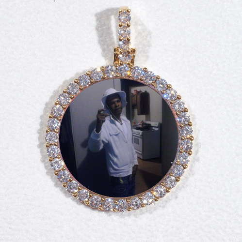 3D CIRCLE CUSTOM PICTURE PENDANT SMALL SIZE