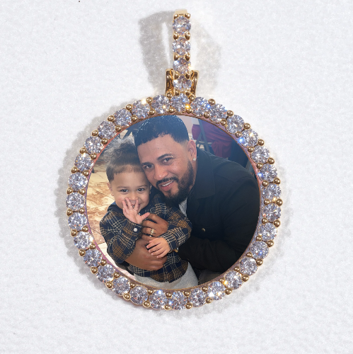 3D CIRCLE CUSTOM PICTURE PENDANT SMALL SIZE
