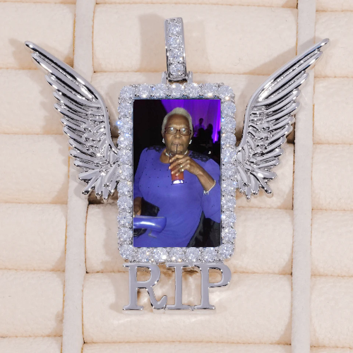 RIP WING 3D CUSTOM PICTURE PENDANT