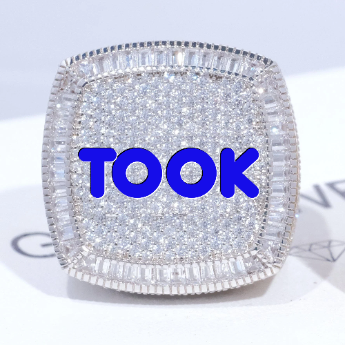 CUSTOM LETTER 3D ICED RING