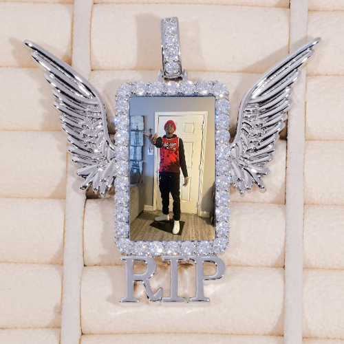 RIP WING 3D CUSTOM PICTURE PENDANT