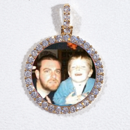 3D CIRCLE CUSTOM PICTURE PENDANT SMALL SIZE