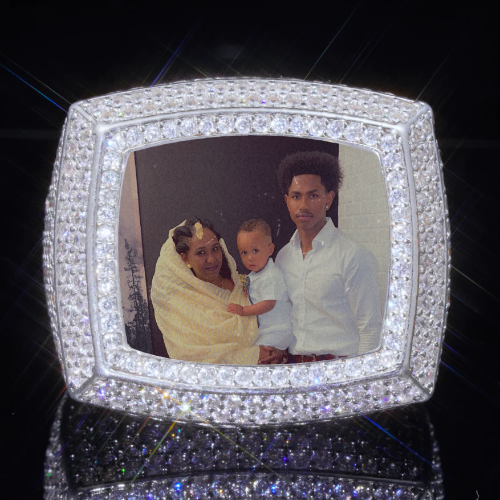 3D CUSTOM PICTURE ICED RING