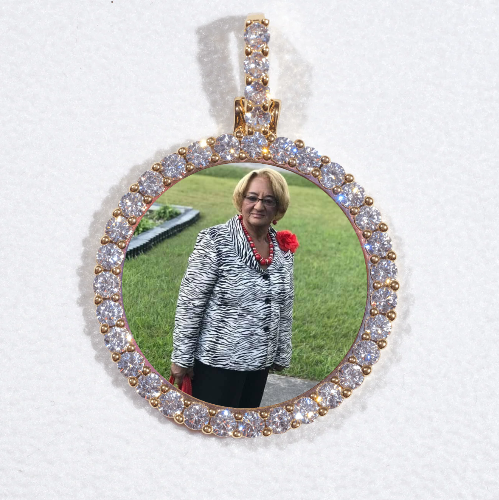 3D CIRCLE CUSTOM PICTURE PENDANT SMALL SIZE