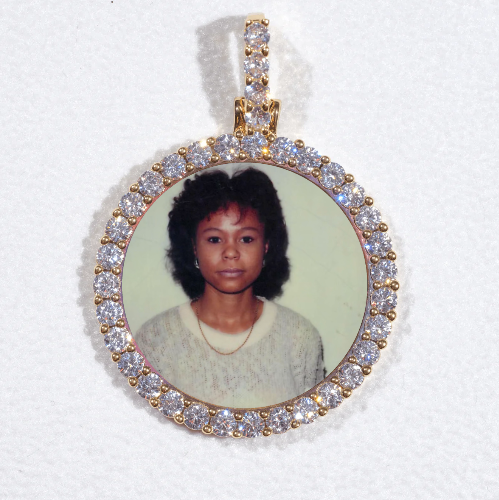 3D CIRCLE CUSTOM PICTURE PENDANT SMALL SIZE