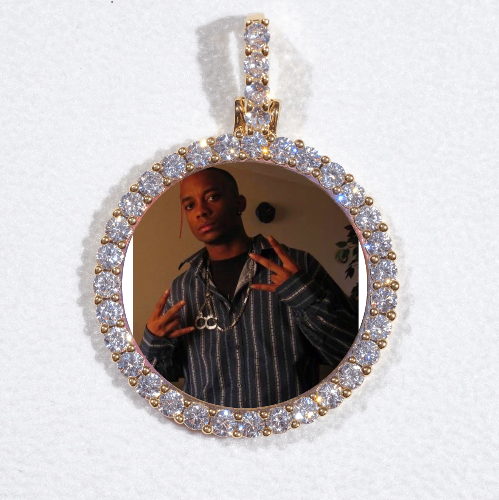 3D CIRCLE CUSTOM PICTURE PENDANT SMALL SIZE