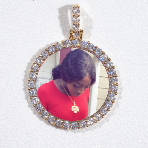 3D CIRCLE CUSTOM PICTURE PENDANT SMALL SIZE